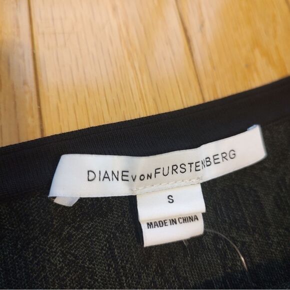 Diane von Furstenberg Flote skater skirt animal print DVF S - Picture 8 of 13